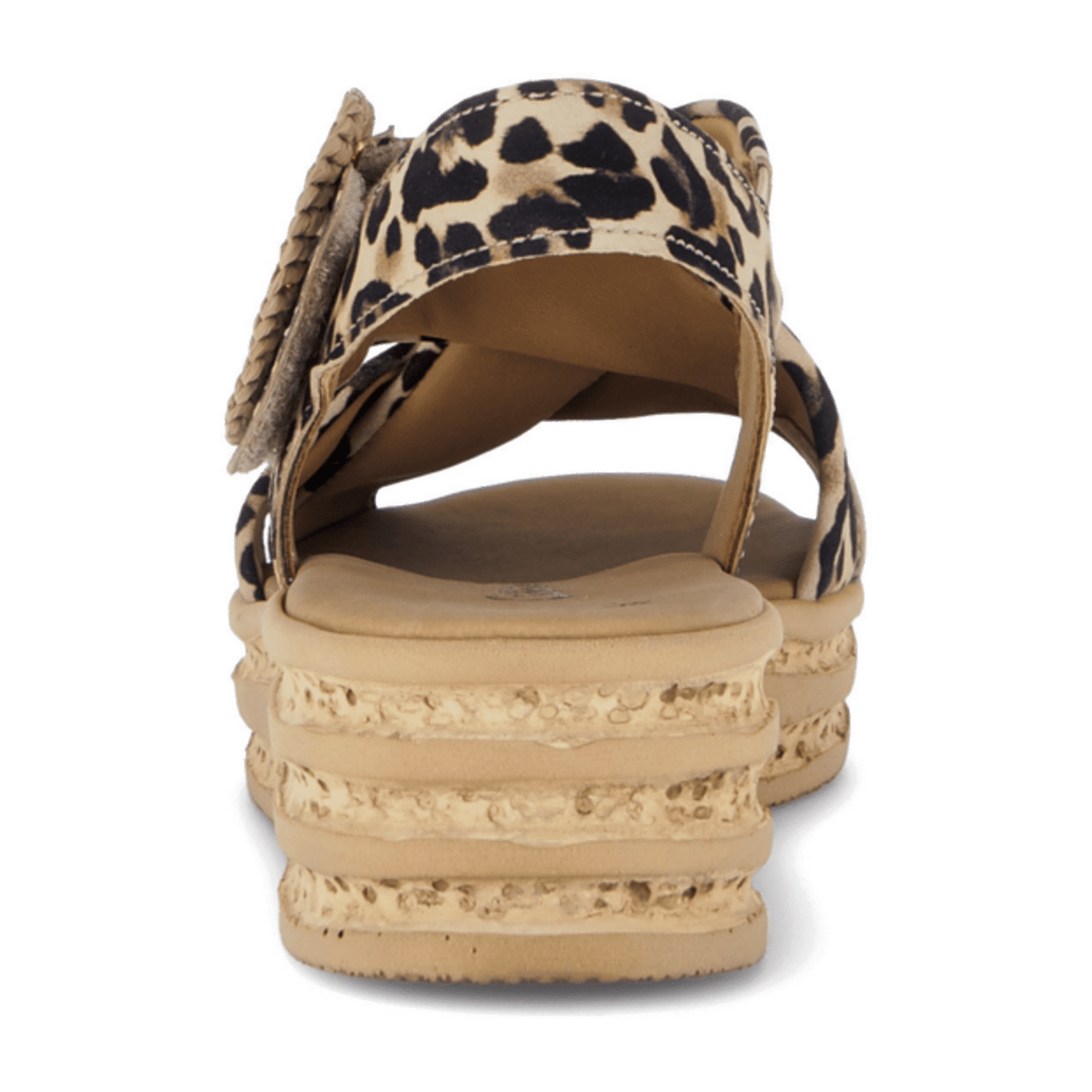 Gabor Women's Leopard Brown Open-Toe Sandals