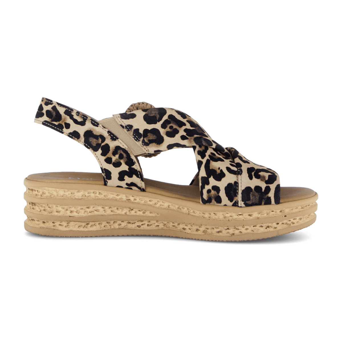 Gabor Women's Leopard Brown Open-Toe Sandals