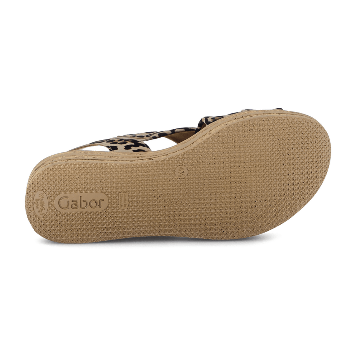 Gabor Women's Leopard Brown Open-Toe Sandals