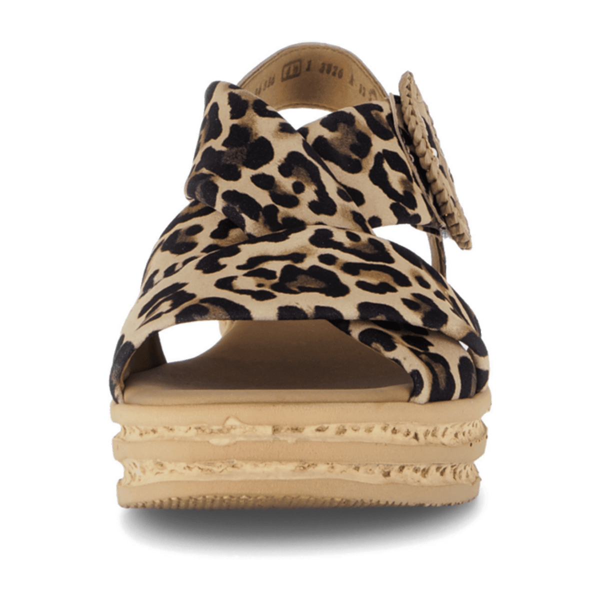 Gabor Women's Leopard Brown Open-Toe Sandals