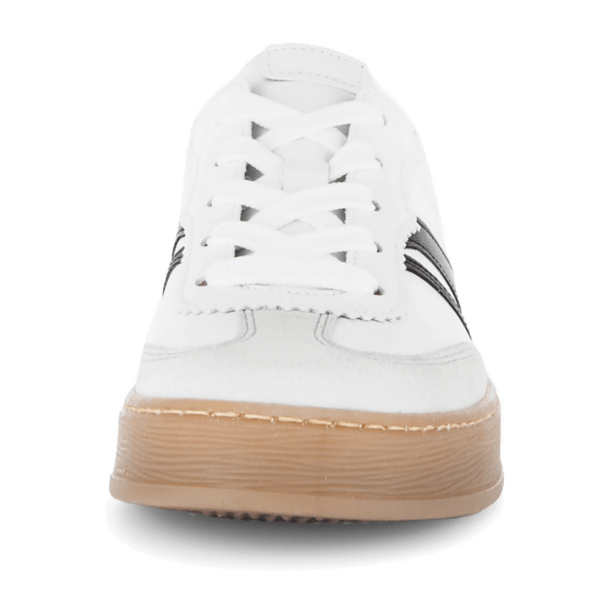 Gabor Women's Comfort Low-Top Sneakers White Lea Black