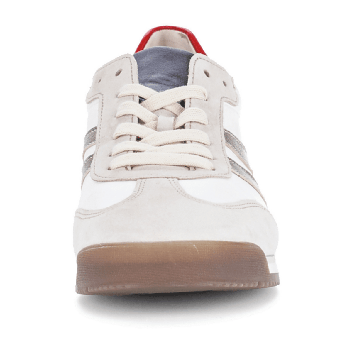 Gabor Women's Low-Top Trainers Beige Nubuck Suede Lace-Up
