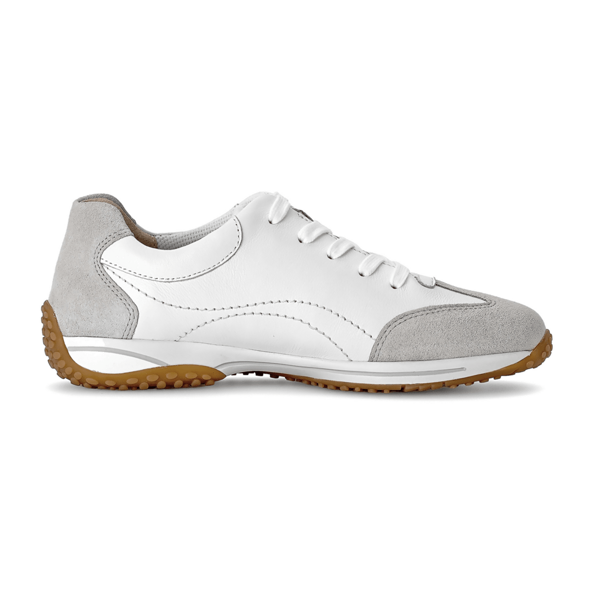 Gabor Women's Low-Top Sneakers White Patent Comfort G