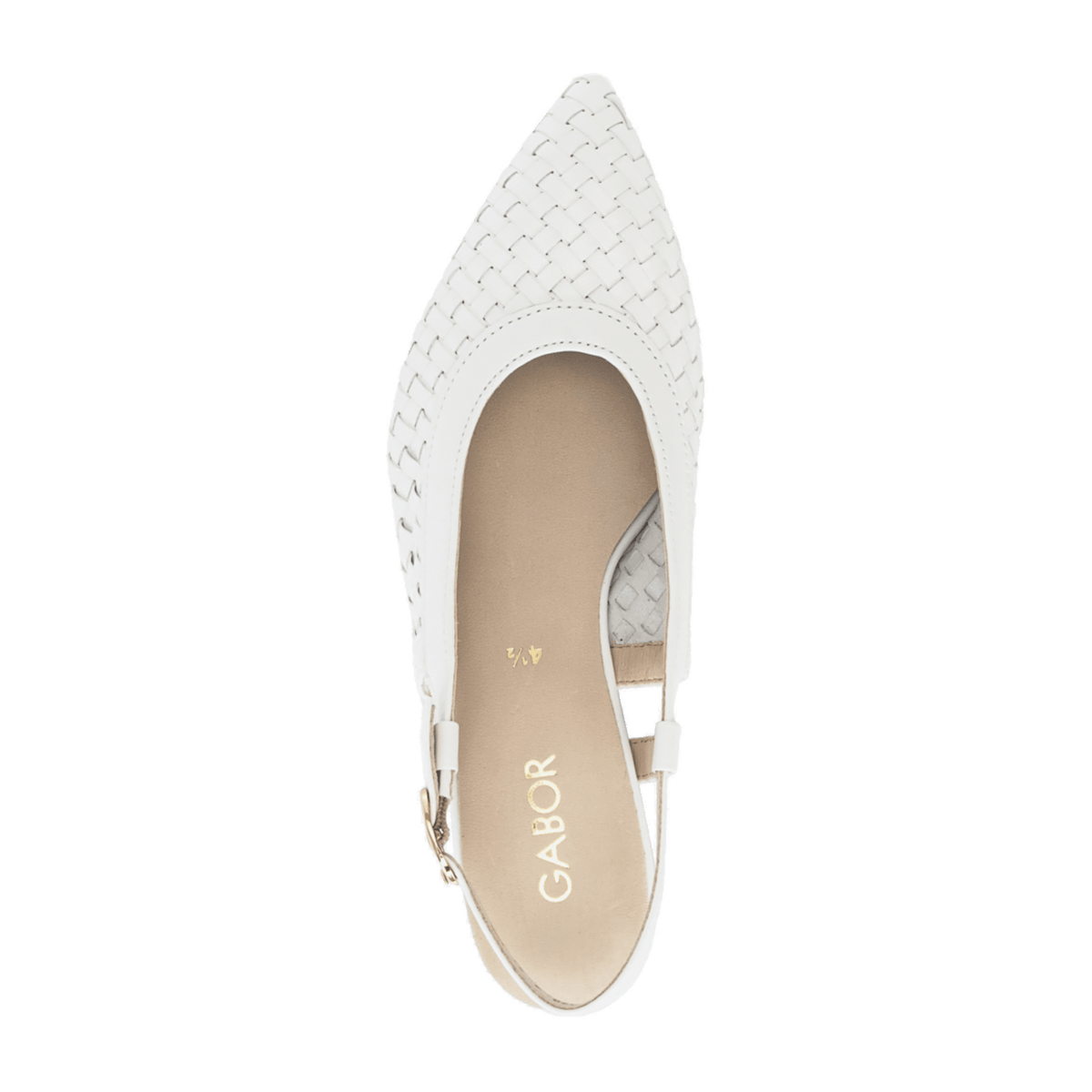 Gabor Women's Slingback Pumps - Latte Leather Comfort Shoes