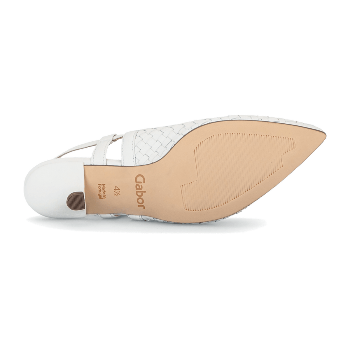 Gabor Women's Slingback Pumps - Latte Leather Comfort Shoes