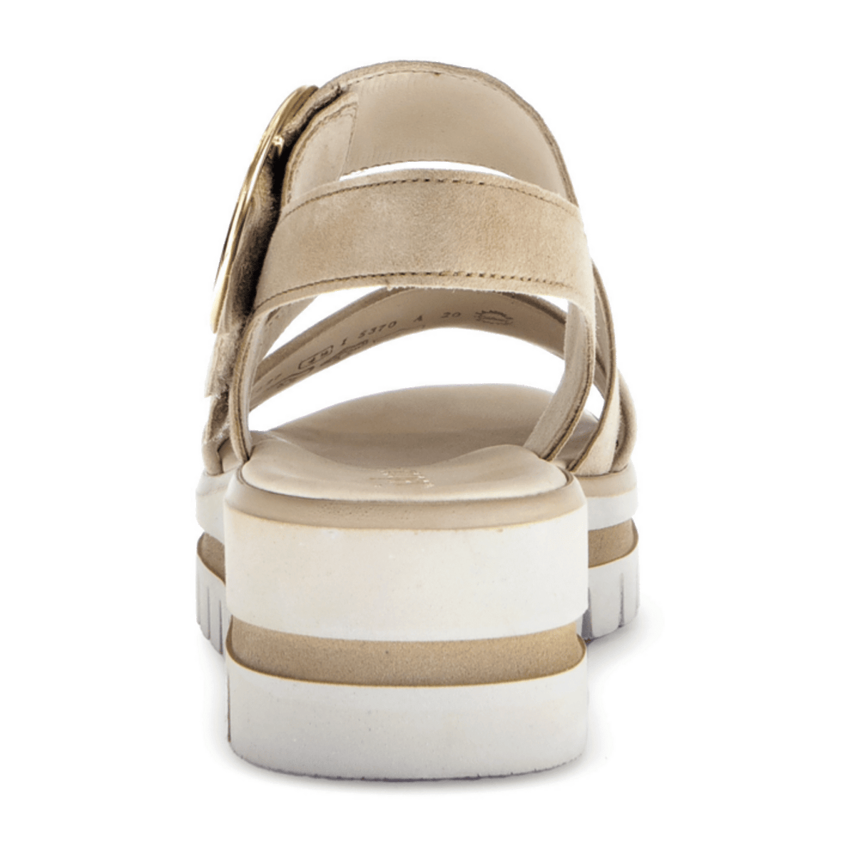 Gabor Women's Platform Sandals - Best Fitting Leather Sandals in Sand