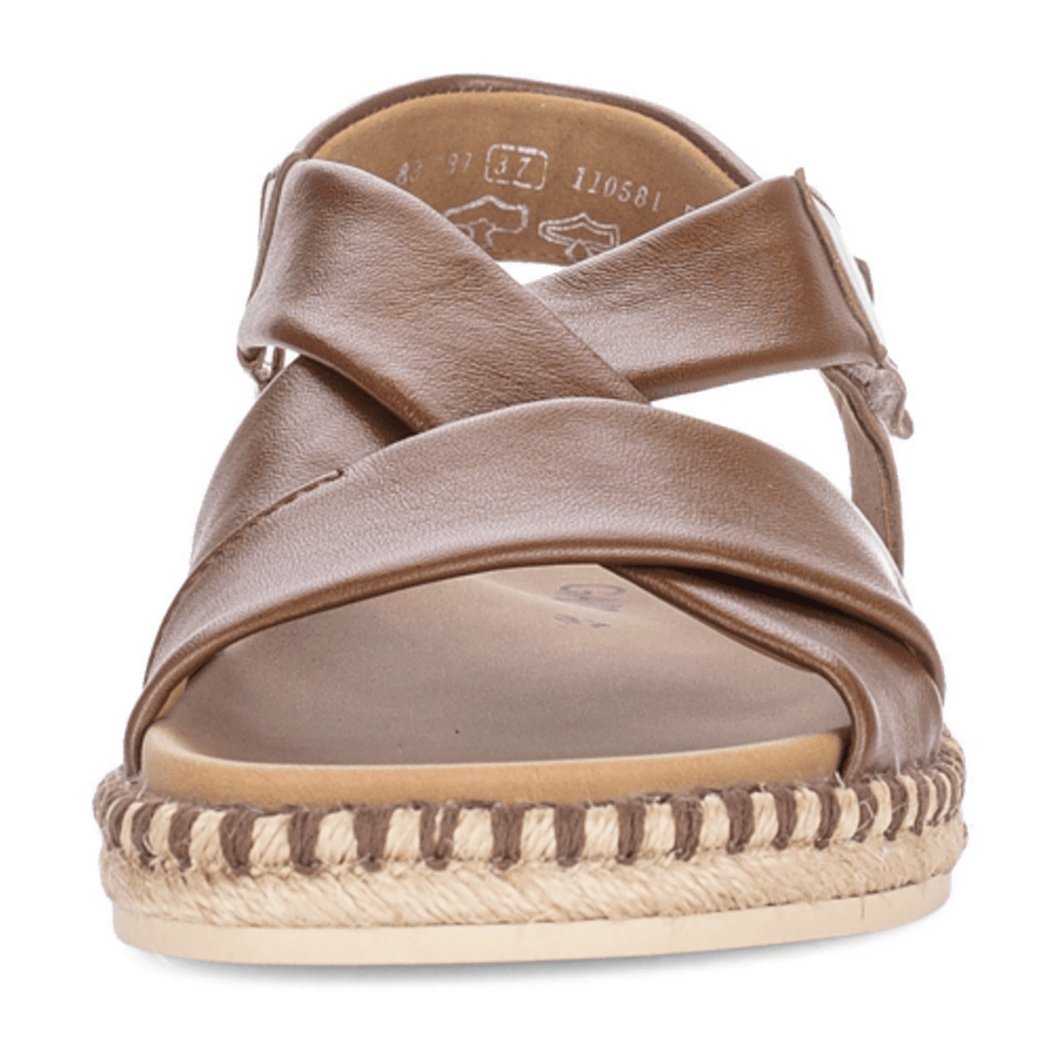 Gabor Women's Plateau Sandals Cognac Patent