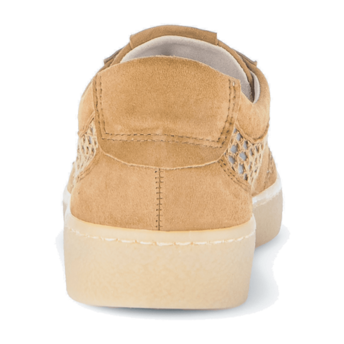 Gabor Women's Low-Top Sneakers - Brown Nubuck Suede Comfort Shoes