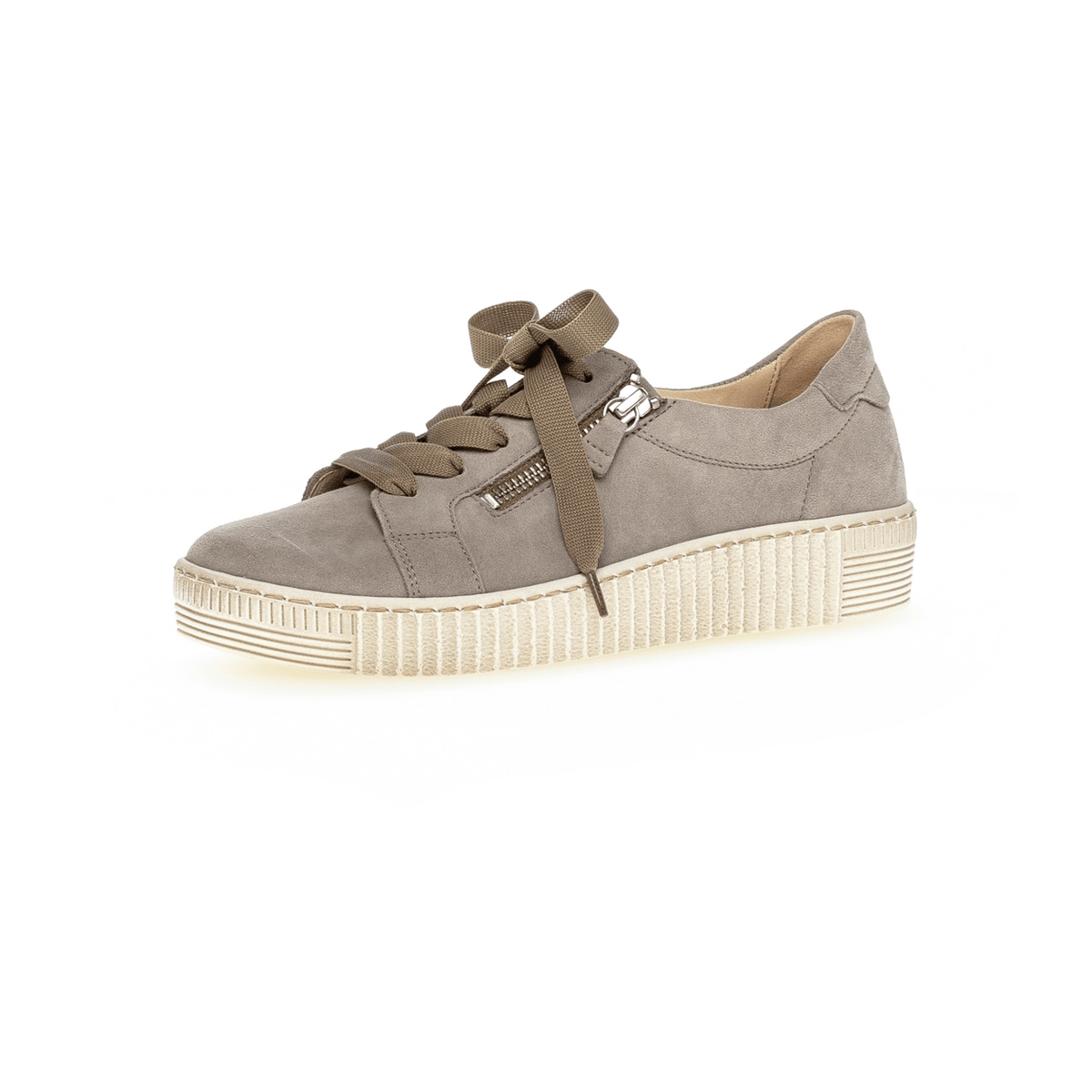 Gabor Women's Low-Top Sneakers - Lightweight Suede Shoes in Oak