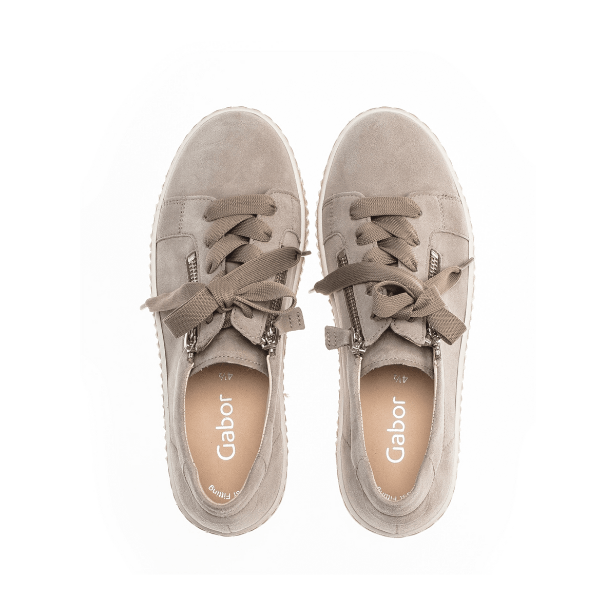 Gabor Women's Low-Top Sneakers - Lightweight Suede Shoes in Oak
