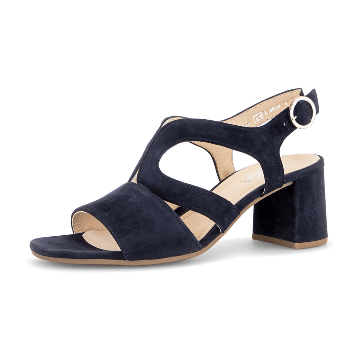 Gabor Women's Suede Strap Sandals Dark Blue Comfort