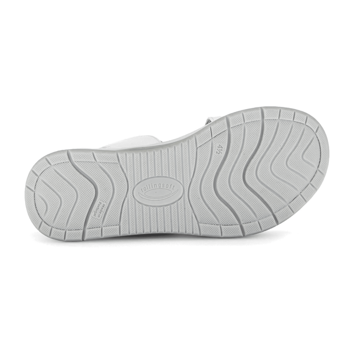 Gabor Women's Platform Sandals White Smooth Leather Comfort