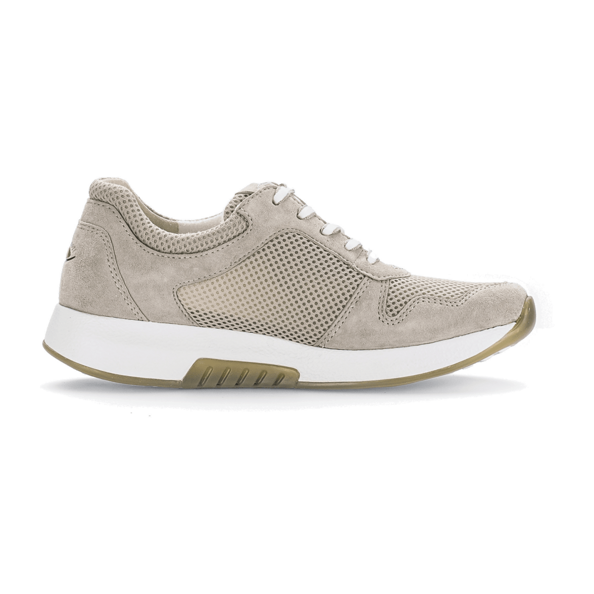 Gabor Rollingsoft Women's Lace-Up Sneakers - Lightweight Comfort Shoes Powder