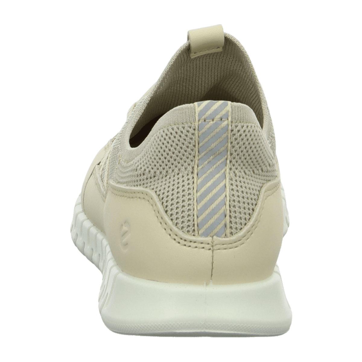 ECCO GRUUV LITE Women's Sneaker - Lightweight Beige Leather Textile Slipper