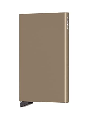 Secrid Card Protector Sand Aluminum Wallet - RFID Protected Card Holder for 4-6 Cards