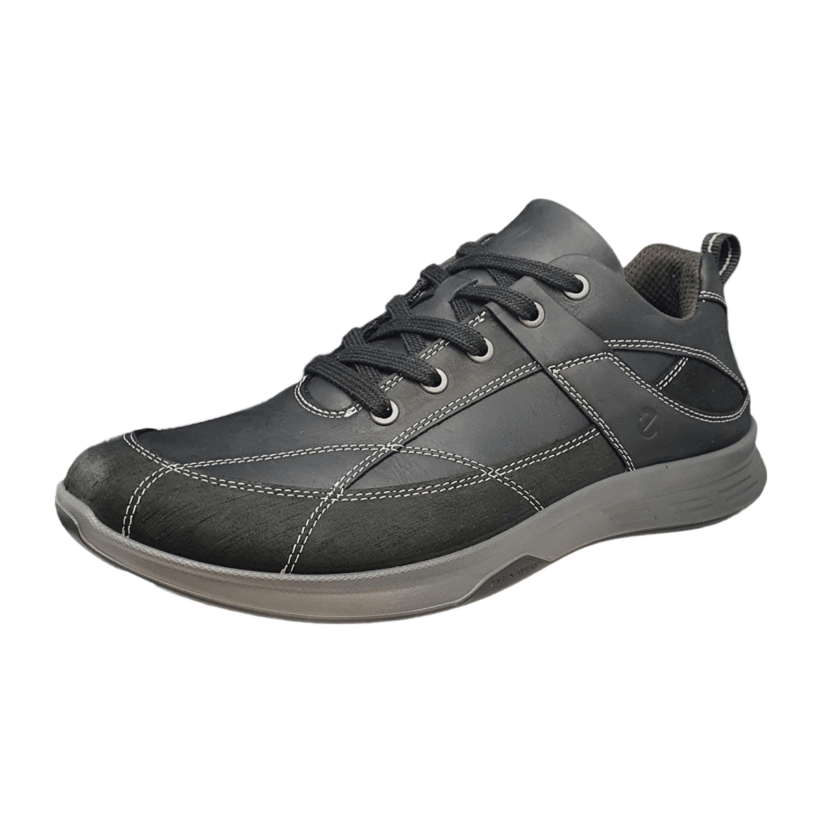ECCO Men's Exceed Walking Sneakers Black Leather Waterproof