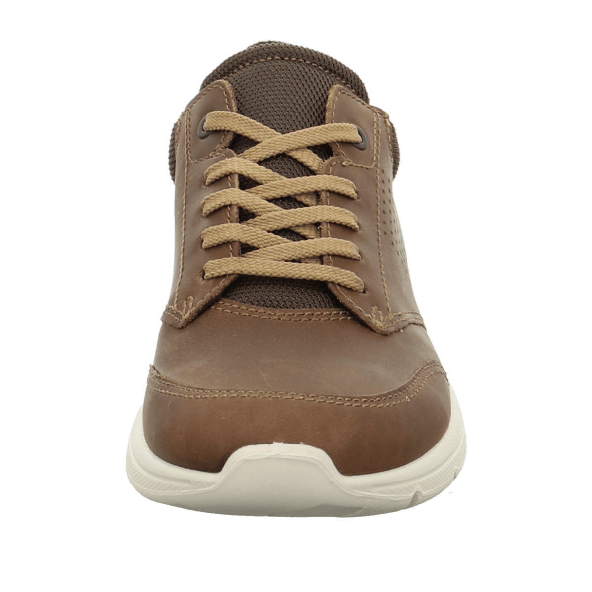 ECCO Irving Men's Nutmeg Brown Leather Sneakers - Waterproof