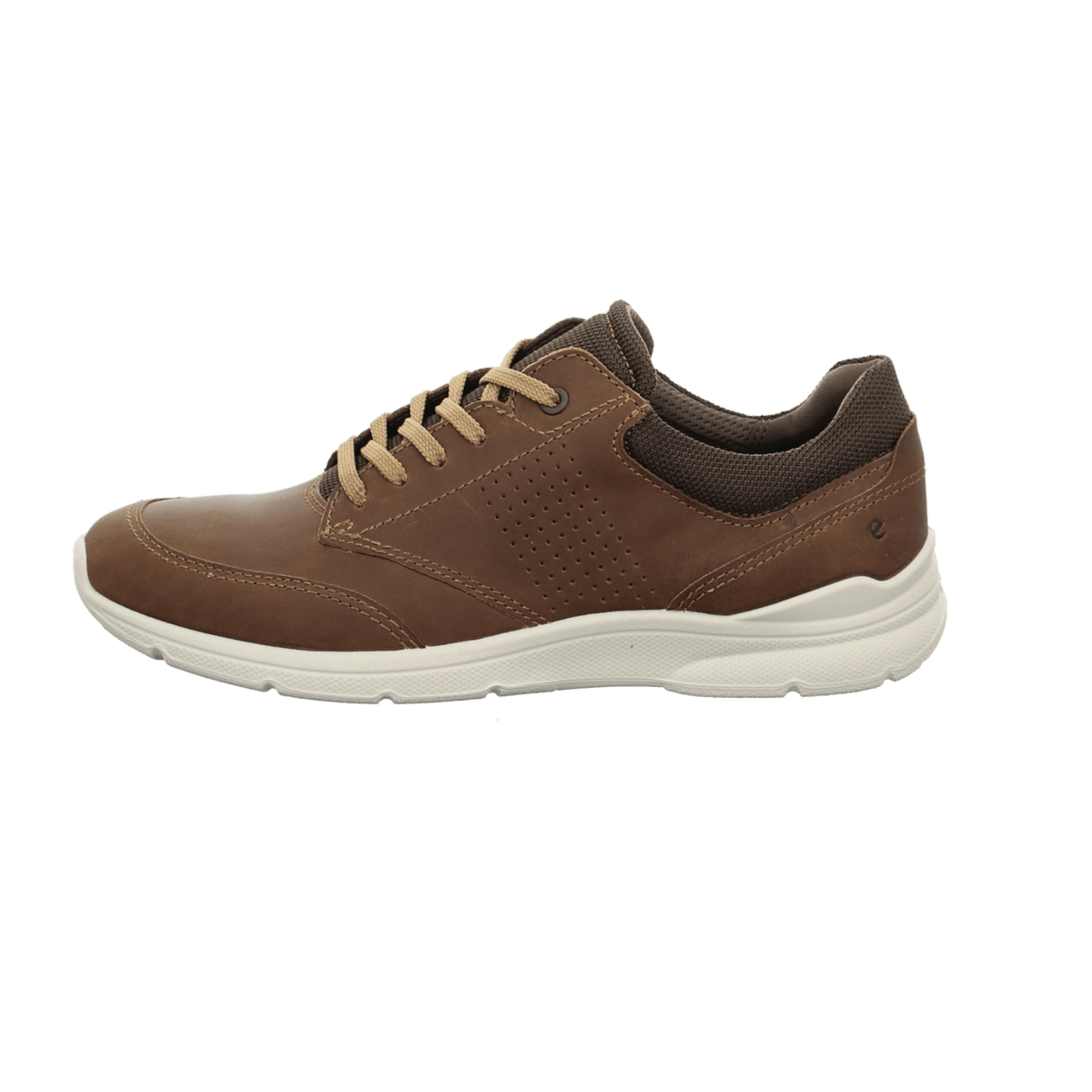 ECCO Irving Men's Nutmeg Brown Leather Sneakers - Waterproof
