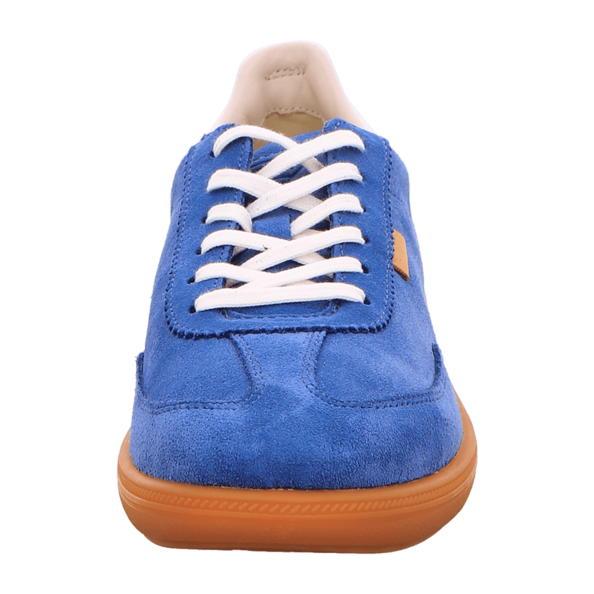 ECCO Soft 11 Women's Lace-Up Sneakers - Federal Blue Suede Leather Trainers