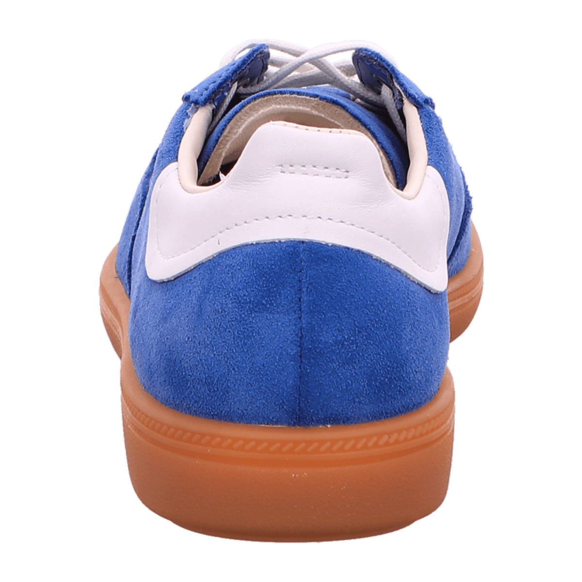 ECCO Soft 11 Women's Lace-Up Sneakers - Federal Blue Suede Leather Trainers