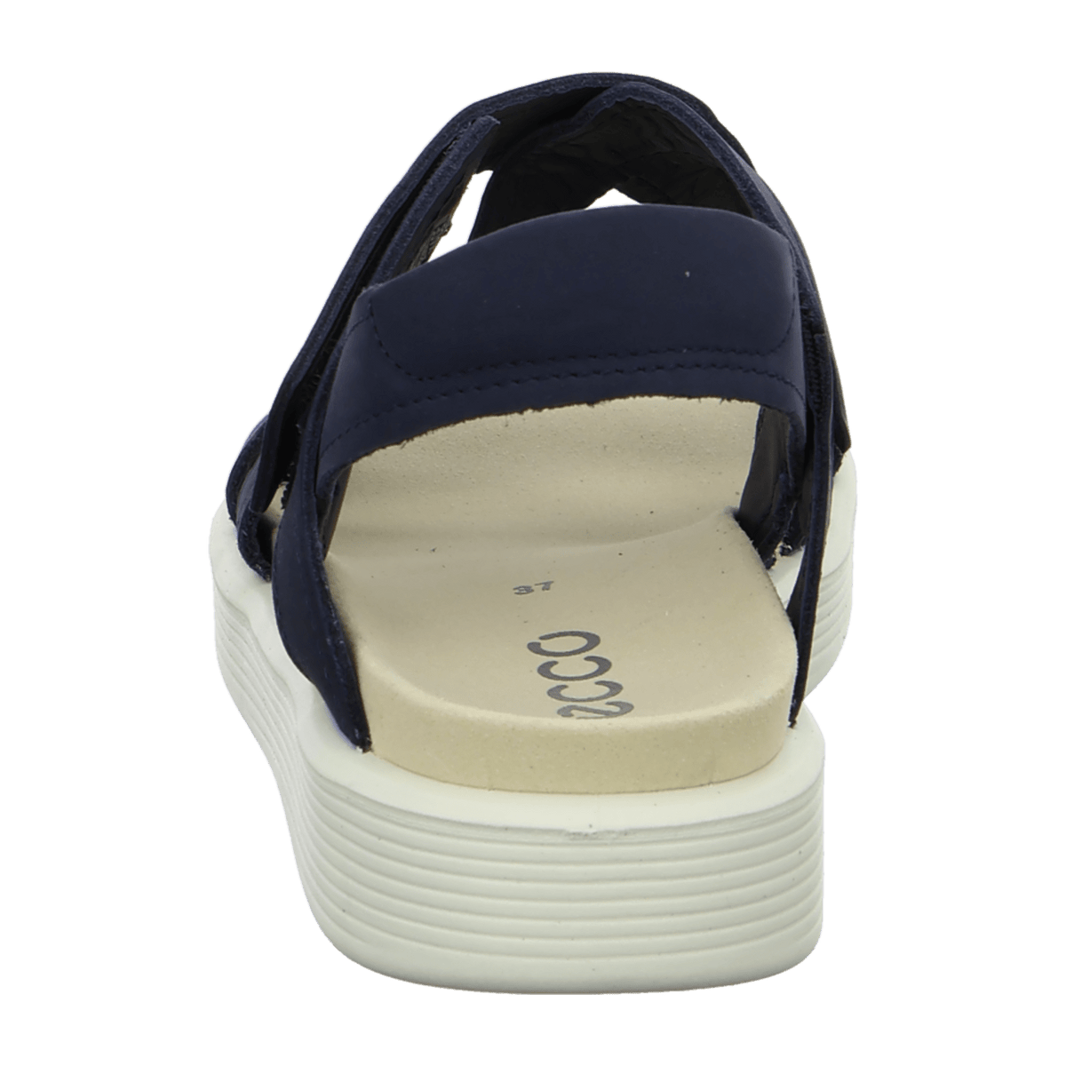 ECCO Soft Cross Strap Women's Sandals Blue Leather