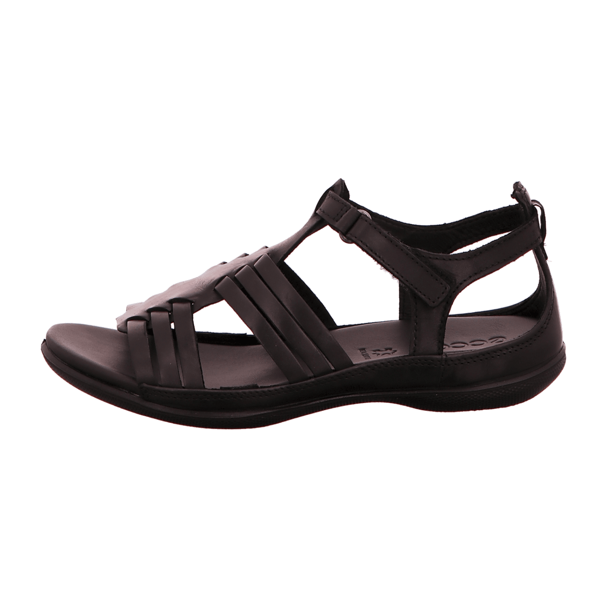 ECCO Women's Flash Roman Sandals - Black Leather