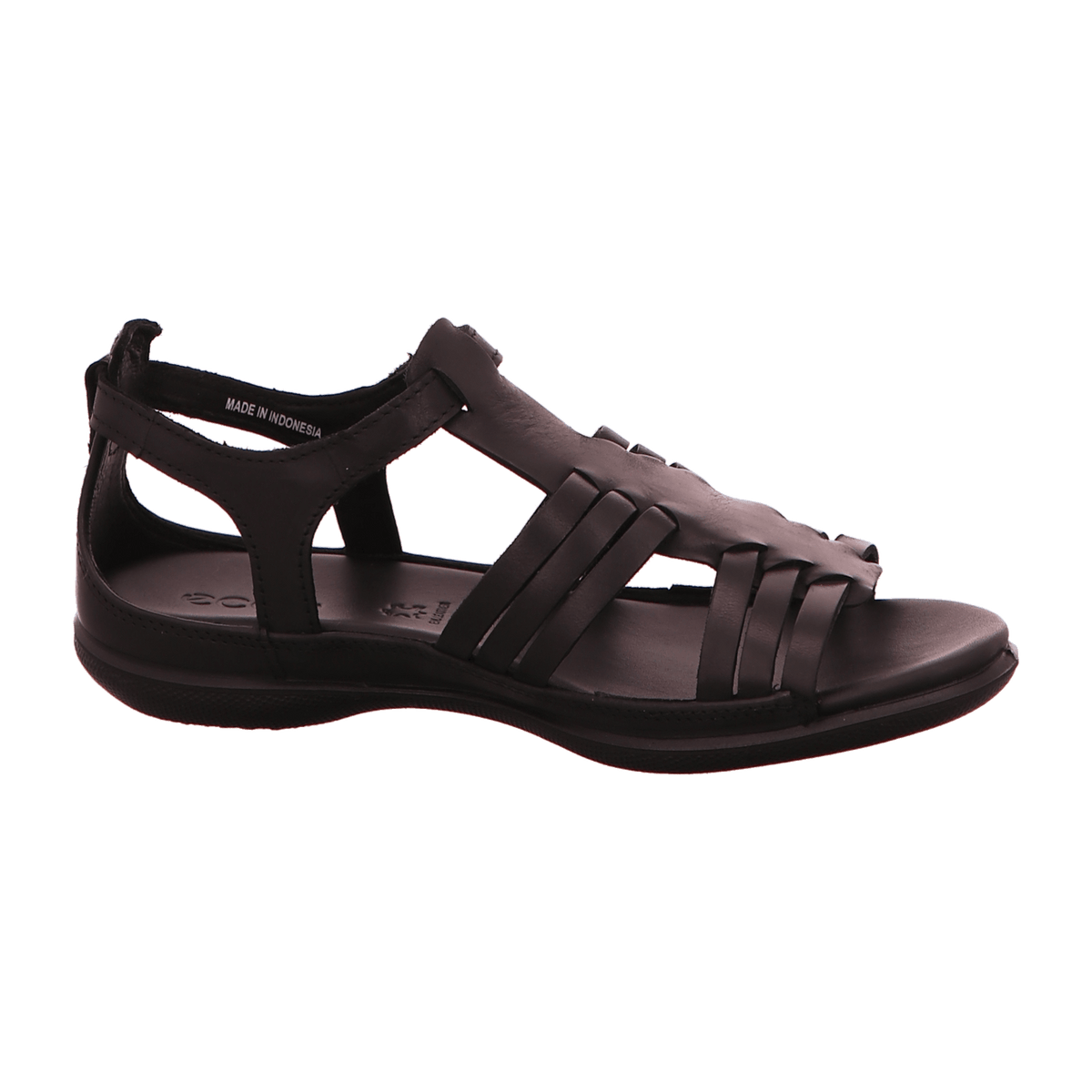 ECCO Women's Flash Roman Sandals - Black Leather