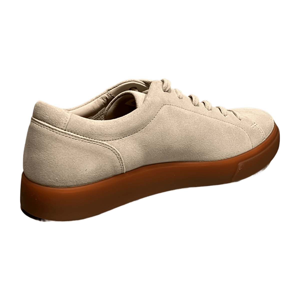 ECCO Soft 10 Men's Lace-Up Shoes Grey Suede Leather