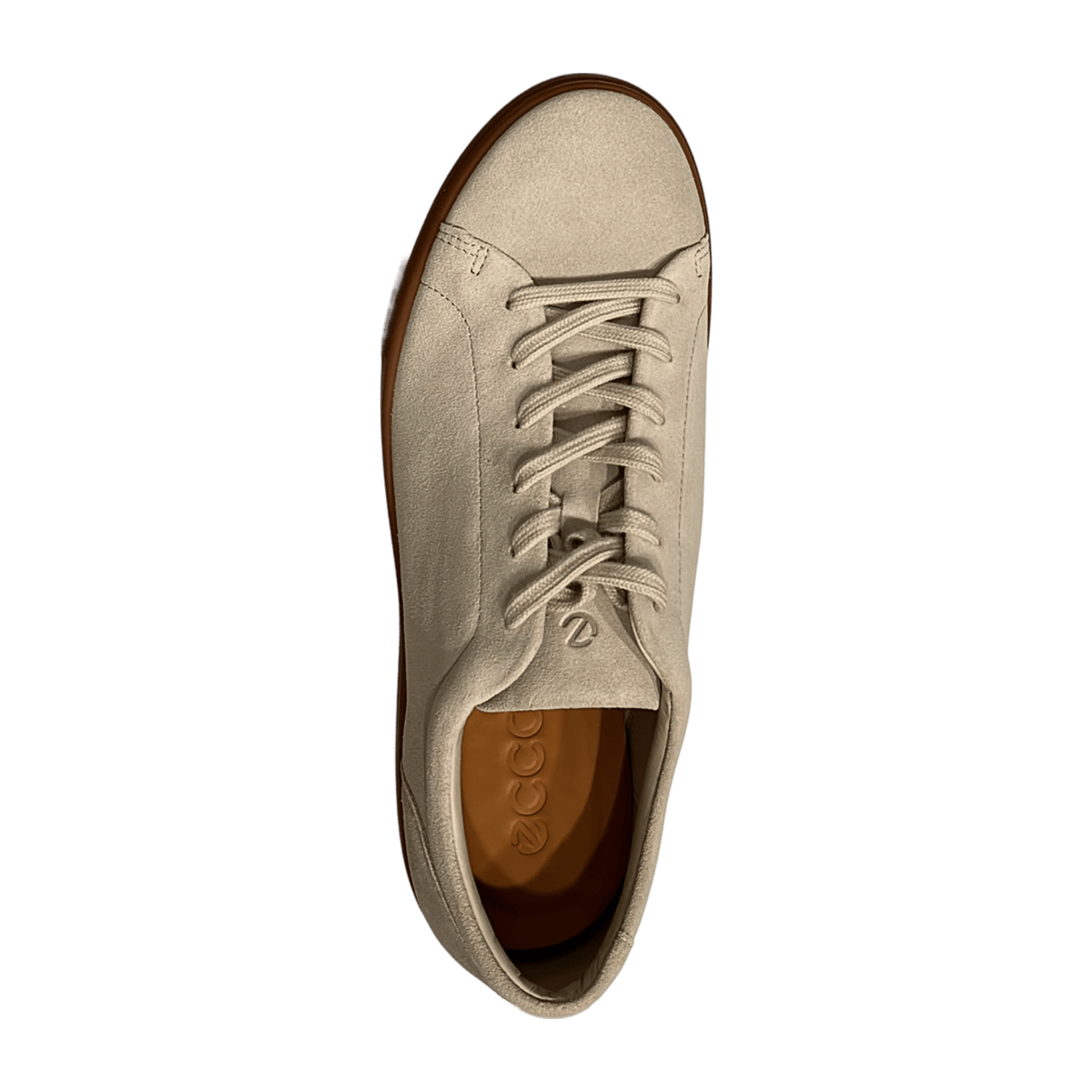 ECCO Soft 10 Men's Lace-Up Shoes Grey Suede Leather