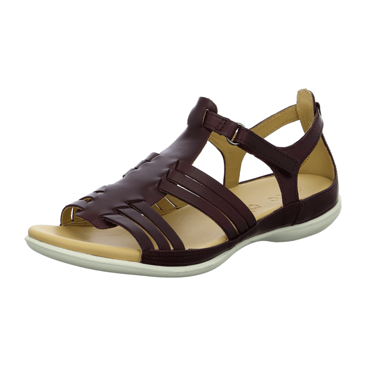 ECCO Women's Flash Huarache Leather Sandals Ruby - Lightweight Comfort