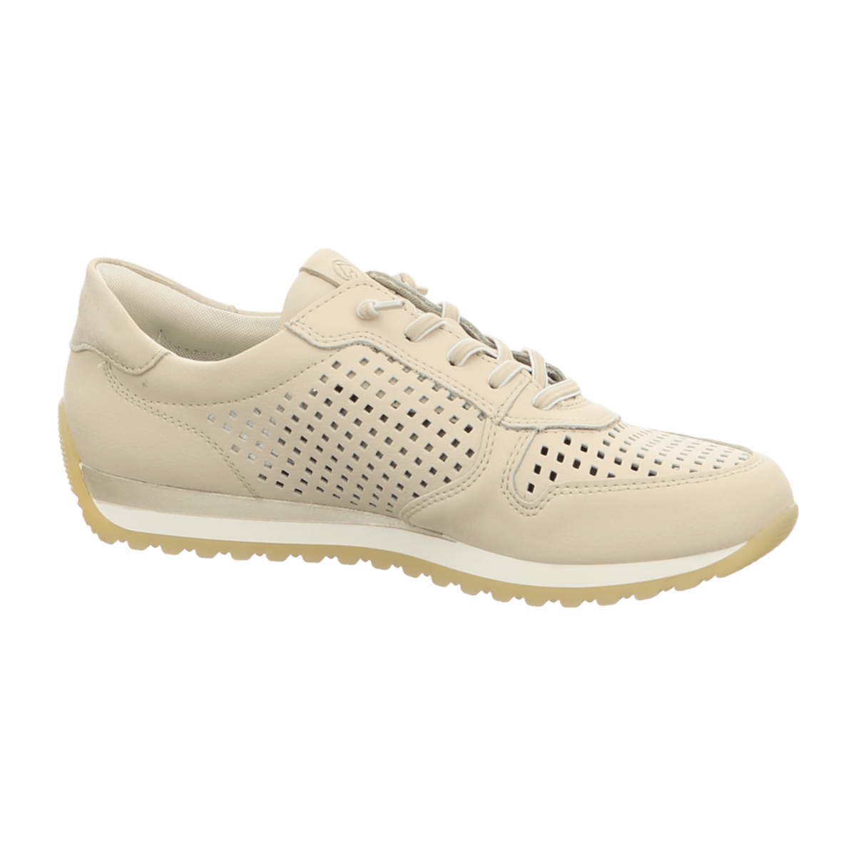 Remonte Women's D3H04 Low Trainers Beige Smooth Leather