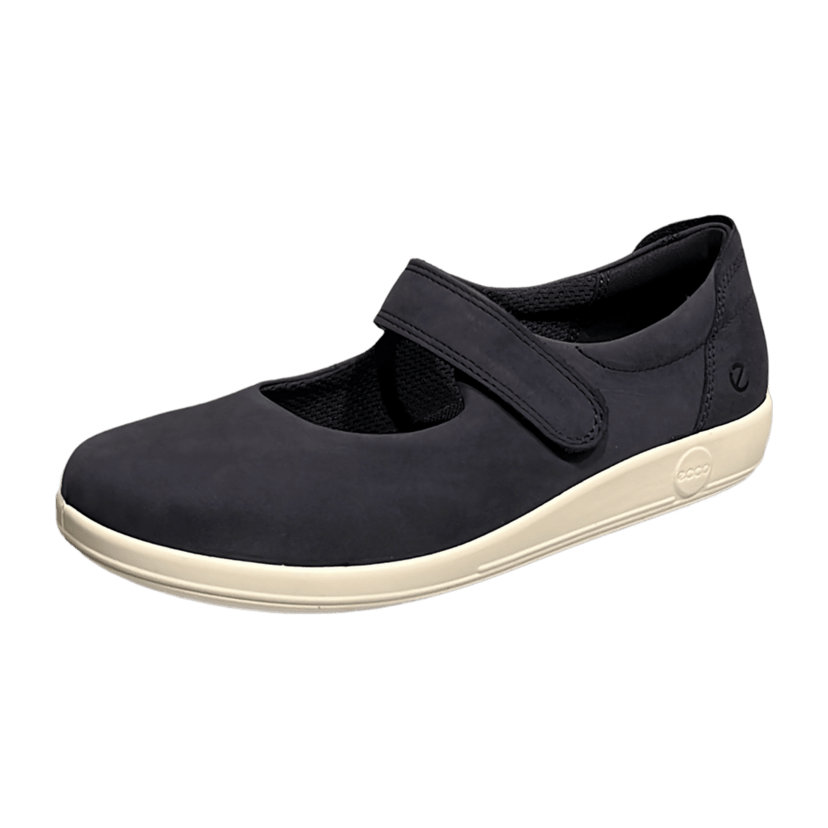 ECCO Soft 2.0 Women's Ballerina Flats Blue Leather