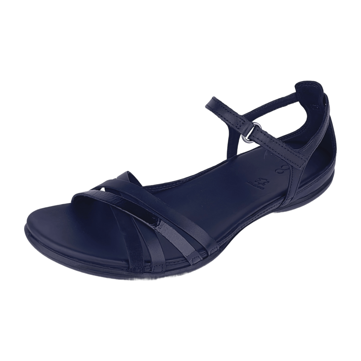 ECCO Flash Women's X-Strap Sandals Black Leather - Casual Comfort