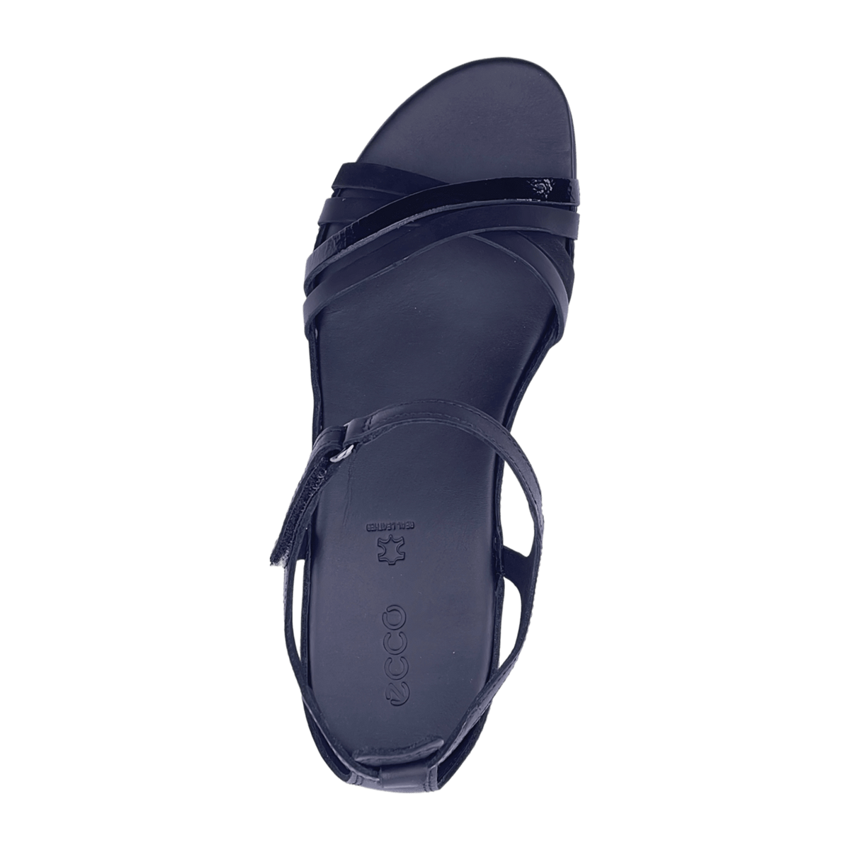 ECCO Flash Women's X-Strap Sandals Black Leather
