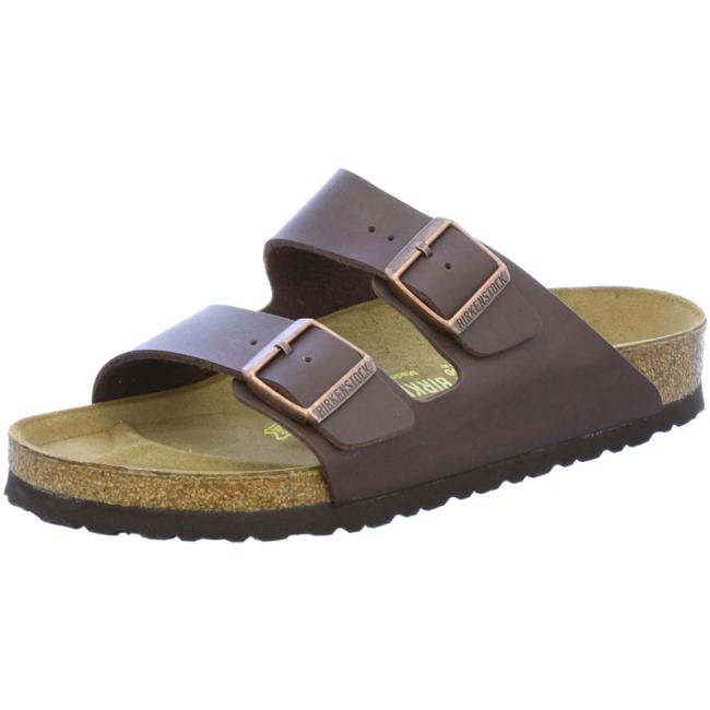 Birkenstock Arizona Mens Womens Sandals Slides Shoes Birko-Flor dark brown Regular - Bartel-Shop