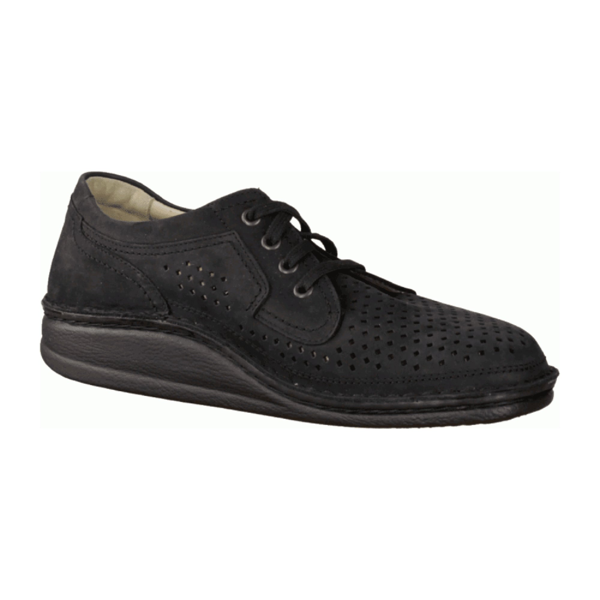 【未使用】Finn Comfort BADEN スエード ブラック 39 Finn Comfort Baden Men's Comfort Shoes, Black - Stylish & Durable