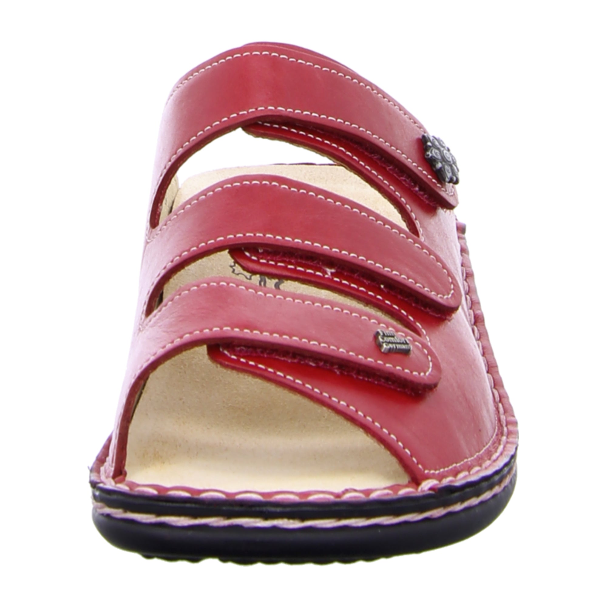 Finn Comfort Menorca S Red Sandals for Women - Stylish & Comfortable