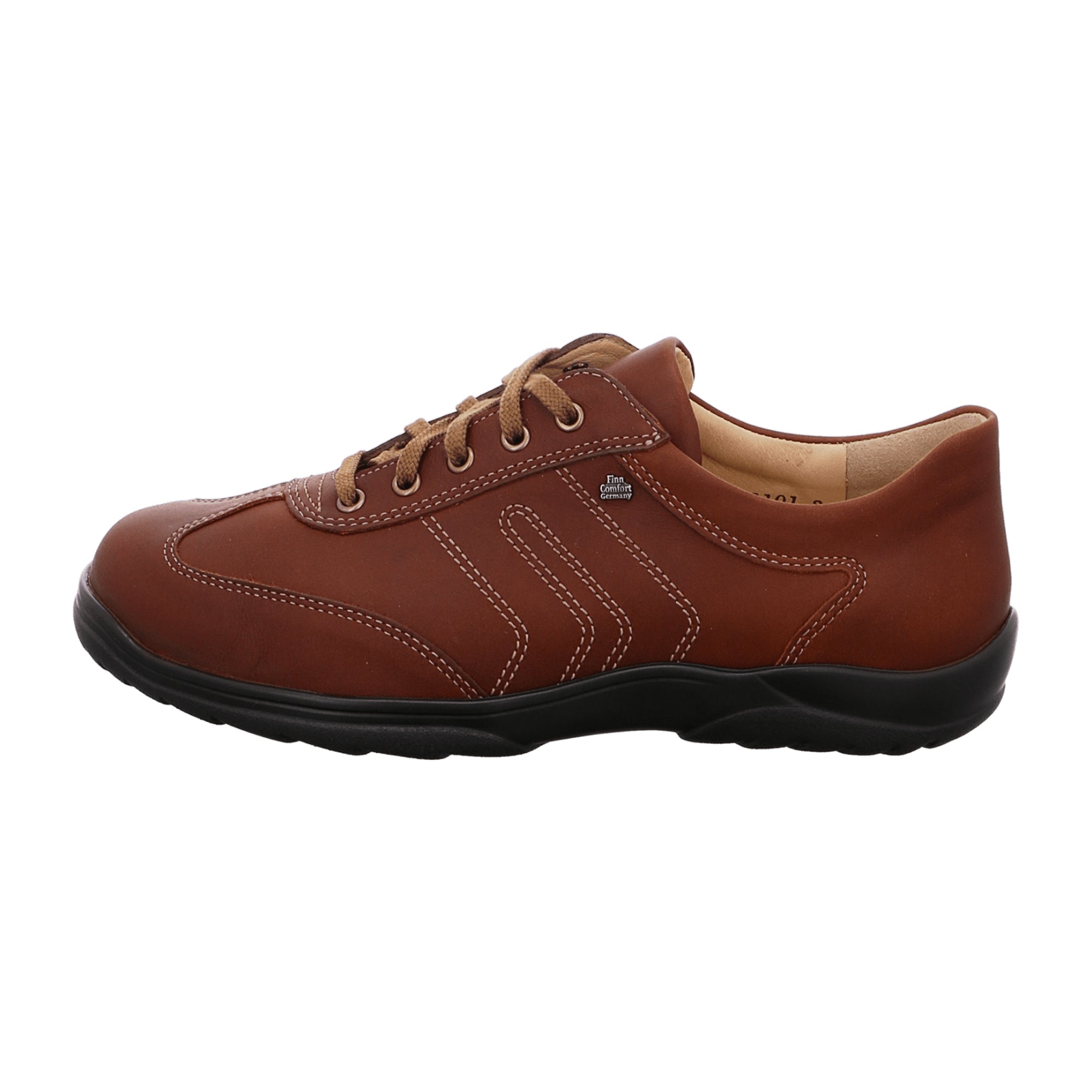 Finn Comfort Syracuse Men's Comfortable Leather Shoes - Stylish Brown
