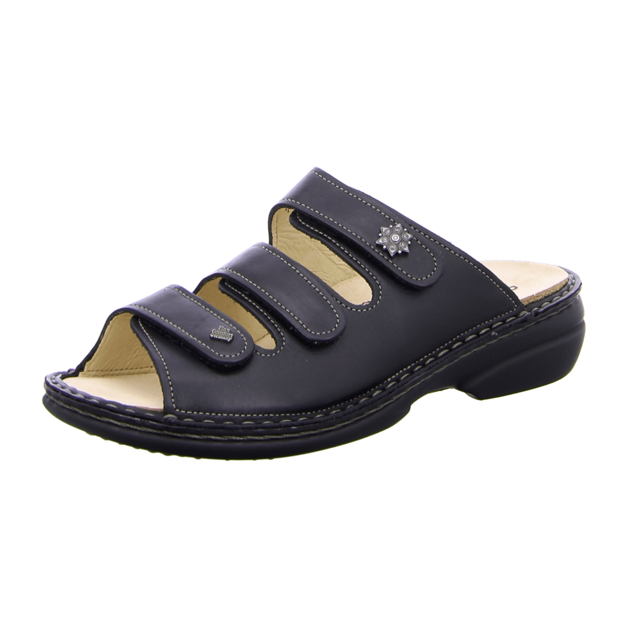 Finn Comfort Menorca-S Black Sandals for Women - Stylish & Durable