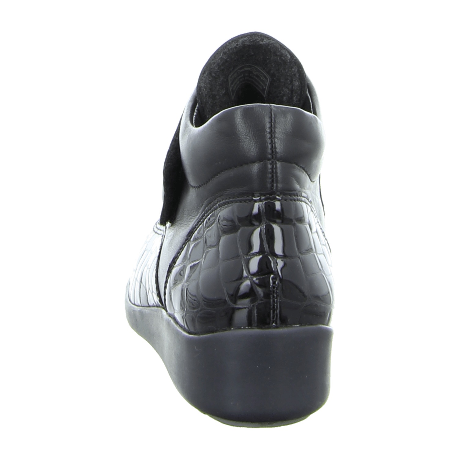 ARA Meran Women's Lace-Up Shoes with Hook-and-Loop Closure Round Toe Black