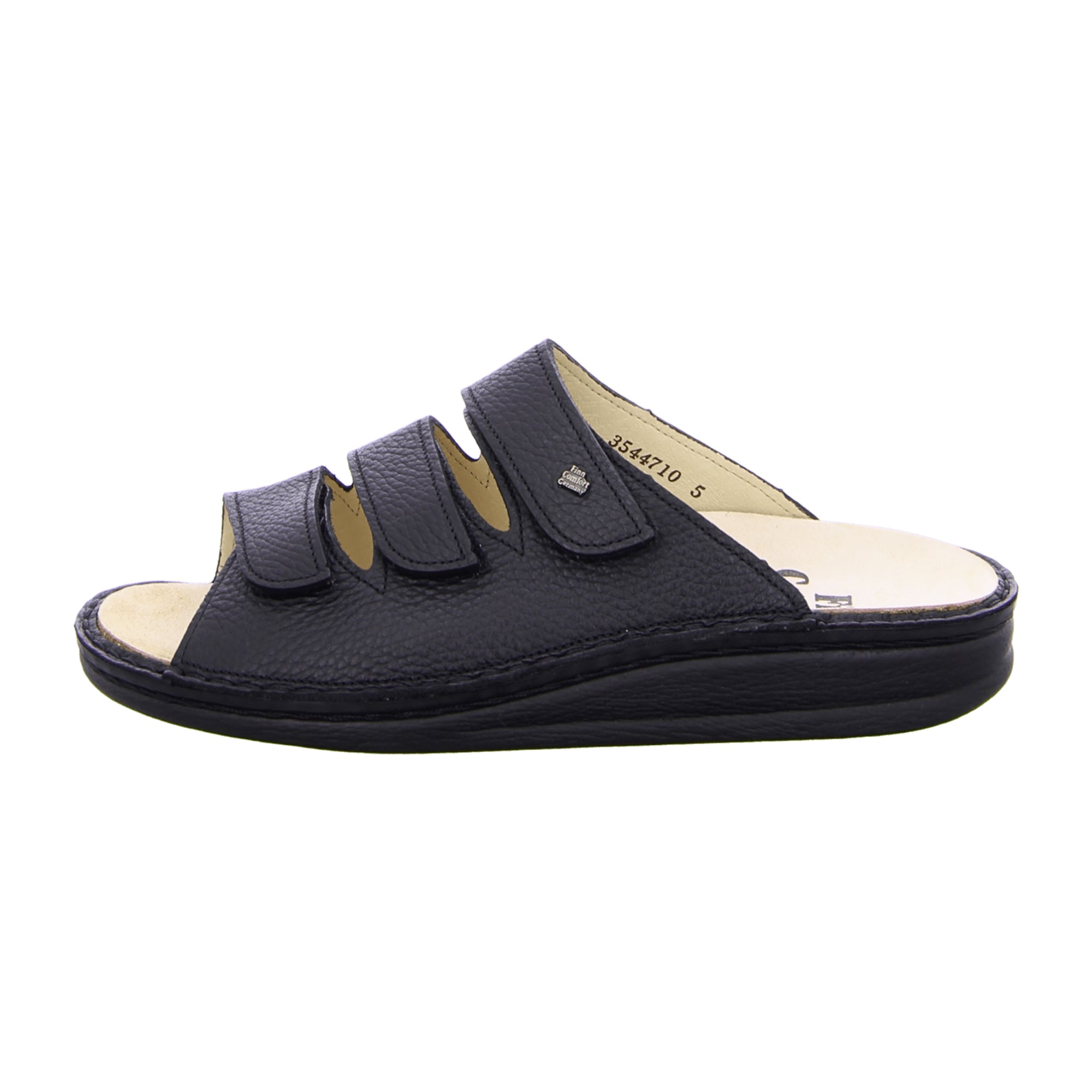 Finn Comfort Korfu Men's Black Sandals - Comfort & Style