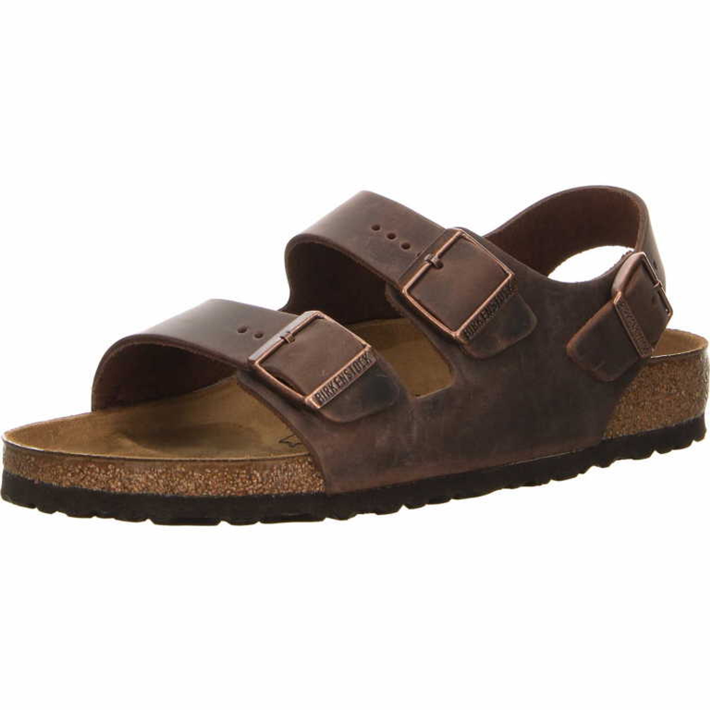 Birkenstock comfort sandals Milano dark, brown Mix - Bartel-Shop