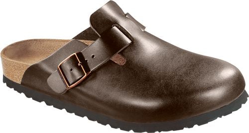 Birkenstock Home Clog Boston brown SOFT BED - Bartel-Shop