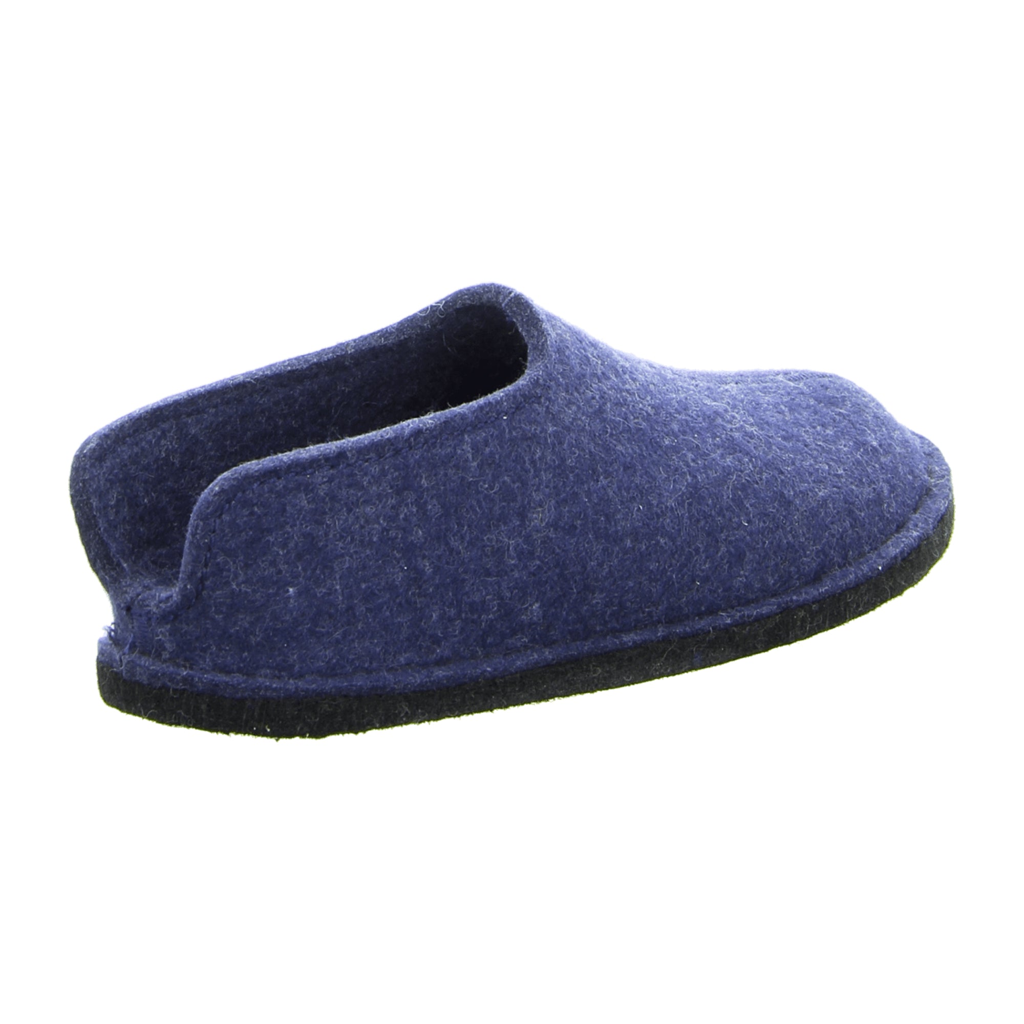 Haflinger Flair Smily Men's Slippers - Durable and Stylish Blue Wool