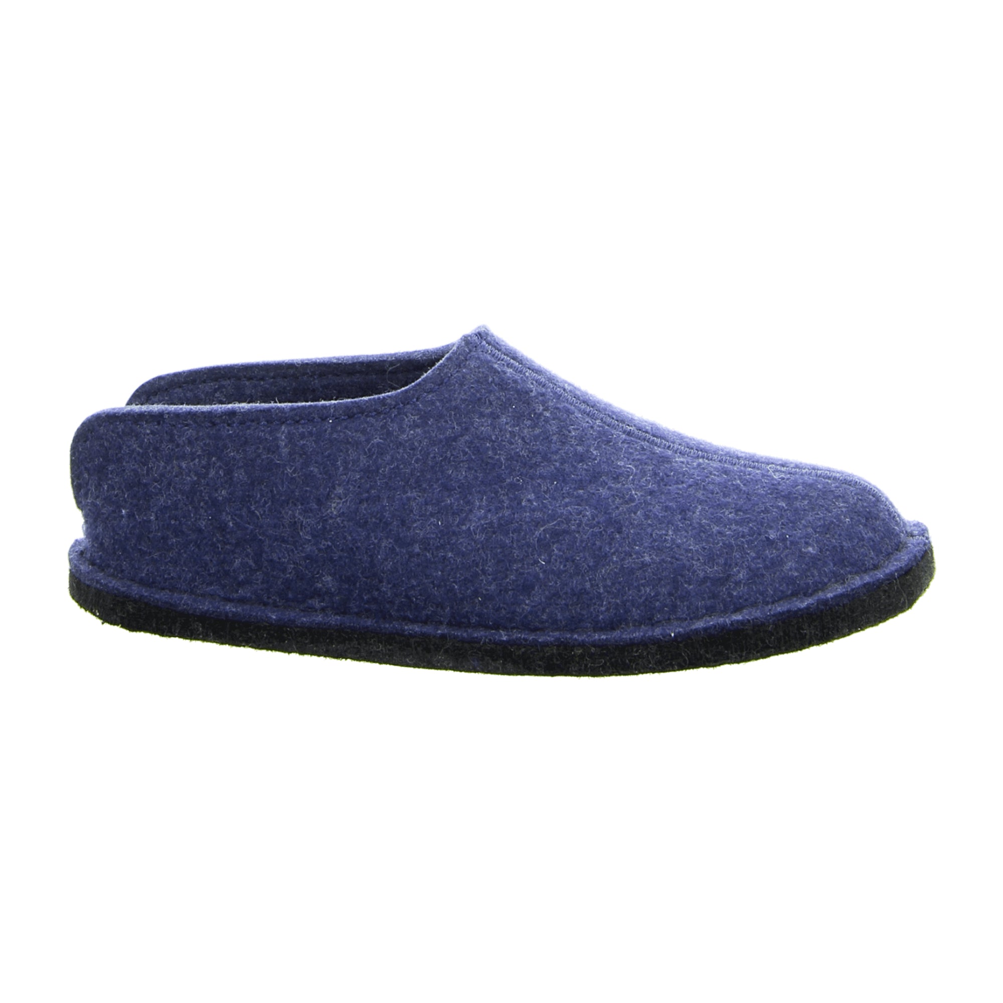 Haflinger Flair Smily Men's Slippers - Durable and Stylish Blue Wool