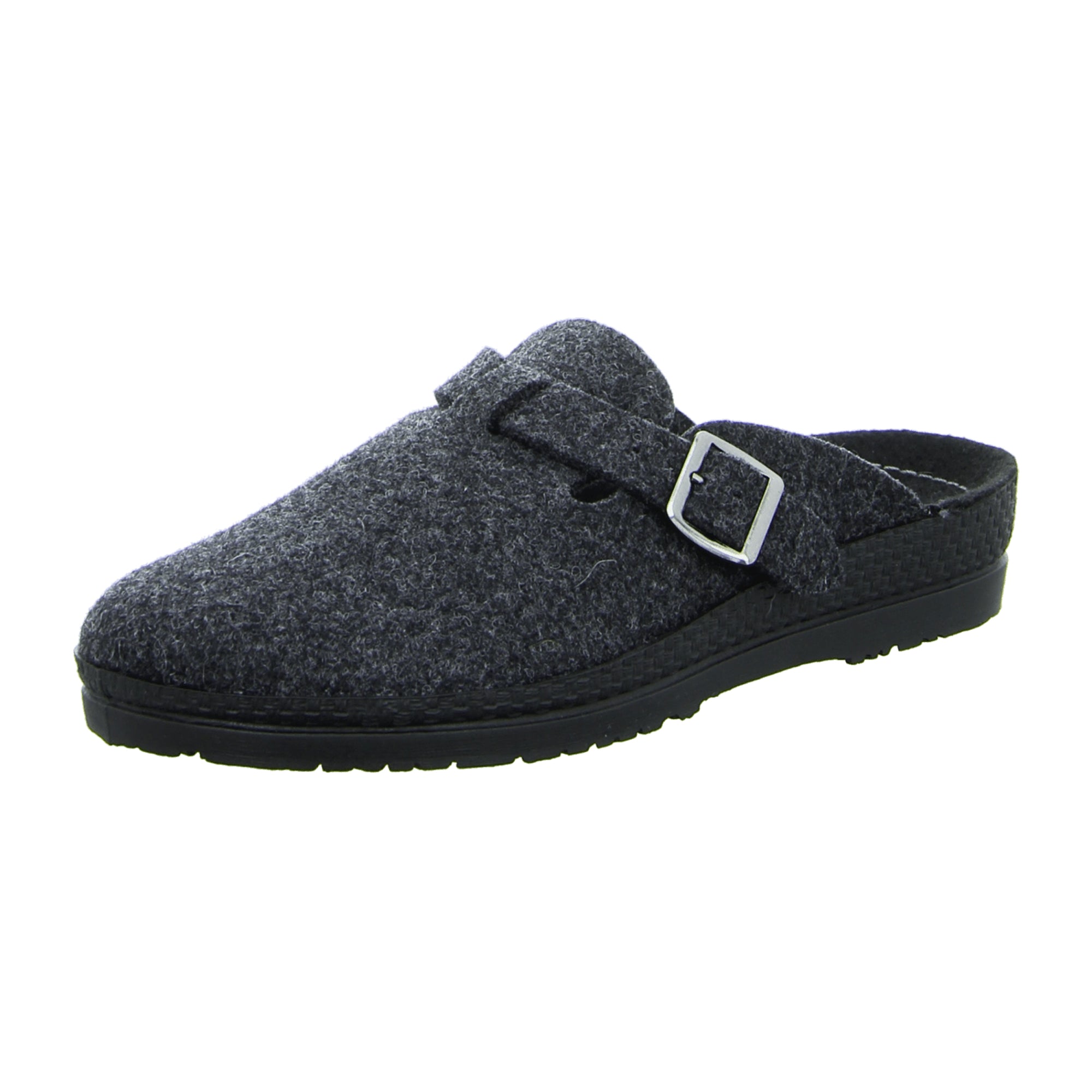 Rohde 2764 Men's Slip-On Black Shoes Comfortable Soft Felt Winter Footwear