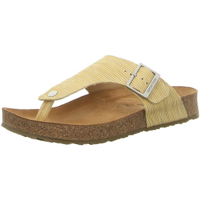 Haflinger Slippers yellow female Sandals Clogs Conny Leather - Bartel-Shop