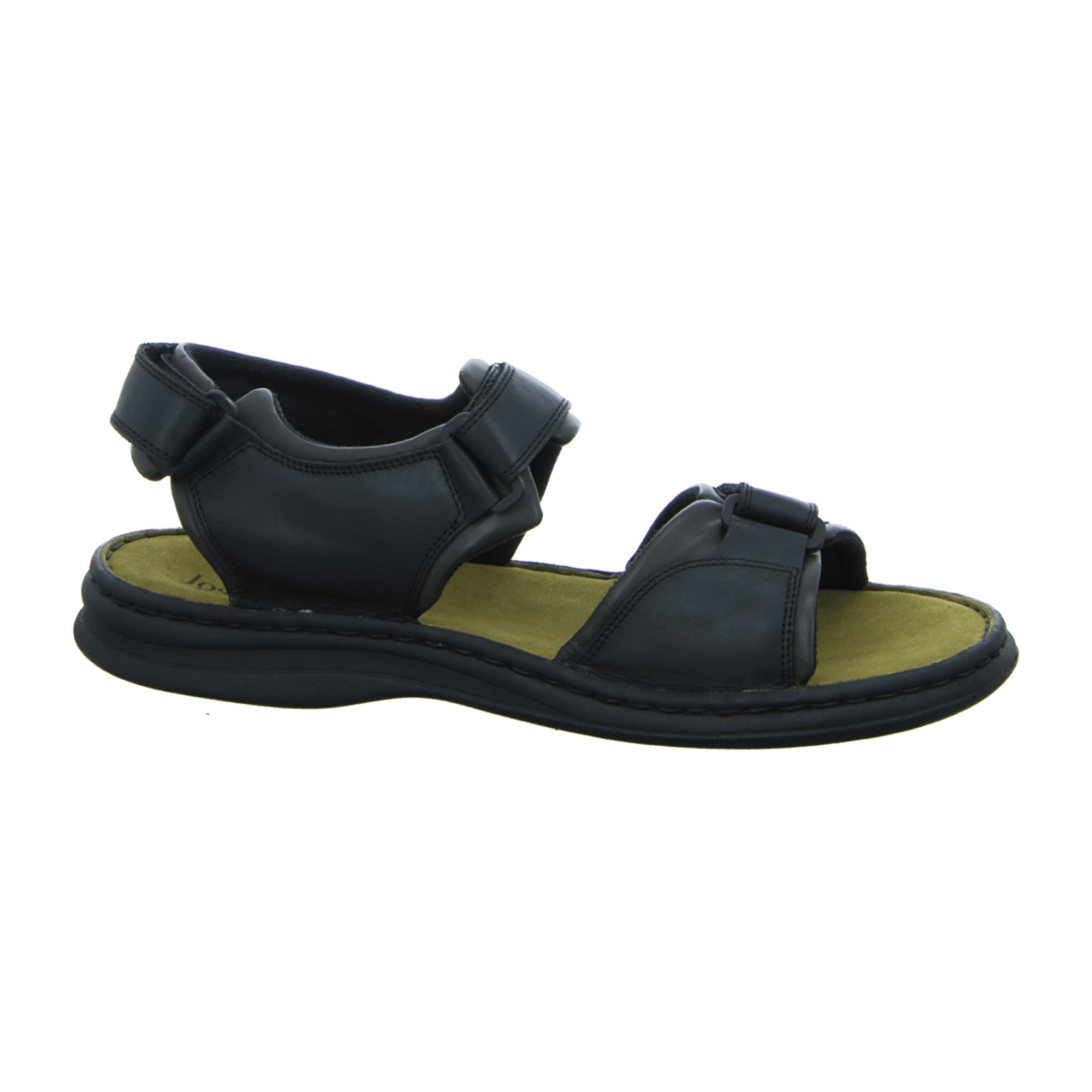 Josef Seibel Men's Black Rafe Sandal