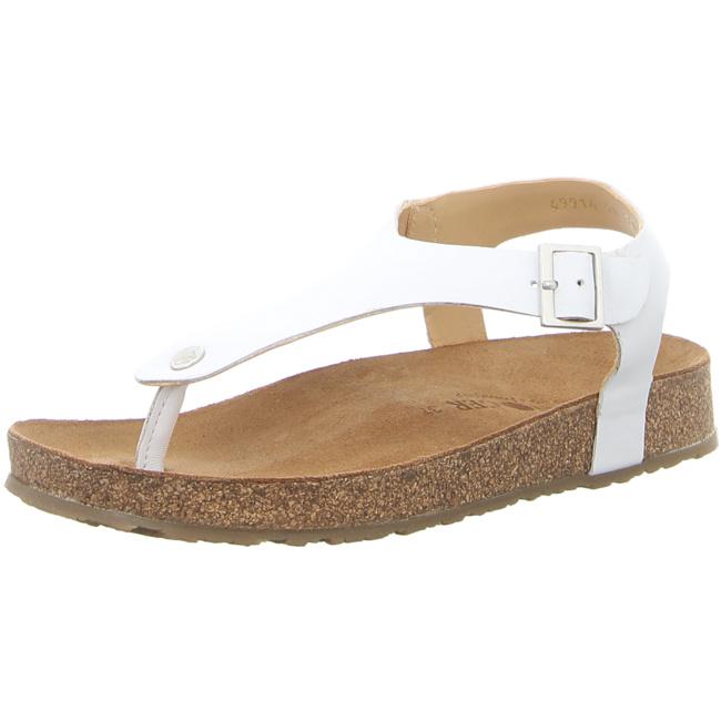 Haflinger Slippers white female Sandals Clogs Cosima Leather - Bartel-Shop