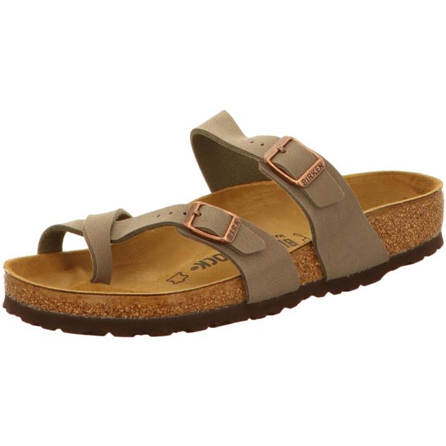 Birkenstock Mayari Stones Nubuck BF Leather Thongs Slides Sandals regular - Bartel-Shop